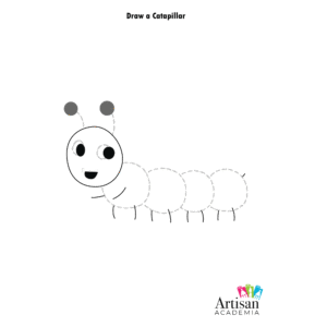 Draw a Caterpillar – Simple Minibeast Art Activity for EYFS & KS1